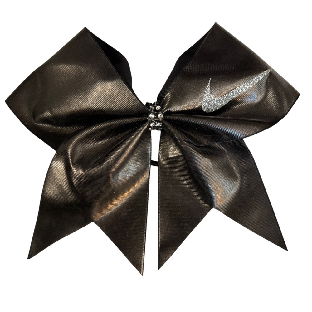 Nike Black and Silver Cheer Hair Bow